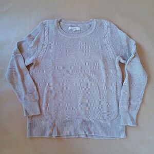 Ann Taylor LOFT Taupe Sweater Women's XL Cozy Neutral Basic Minimalist